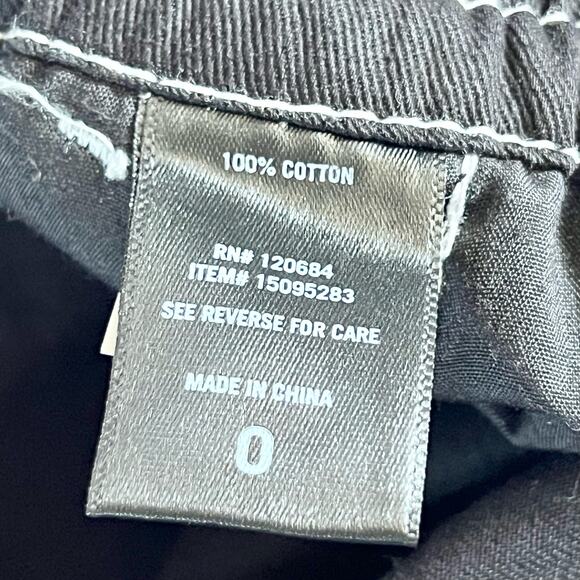 Hot Topic Pants Women's Size 0 Black Cargo Jogger Cotton Goth Grunge Emo - Picture 6 of 6